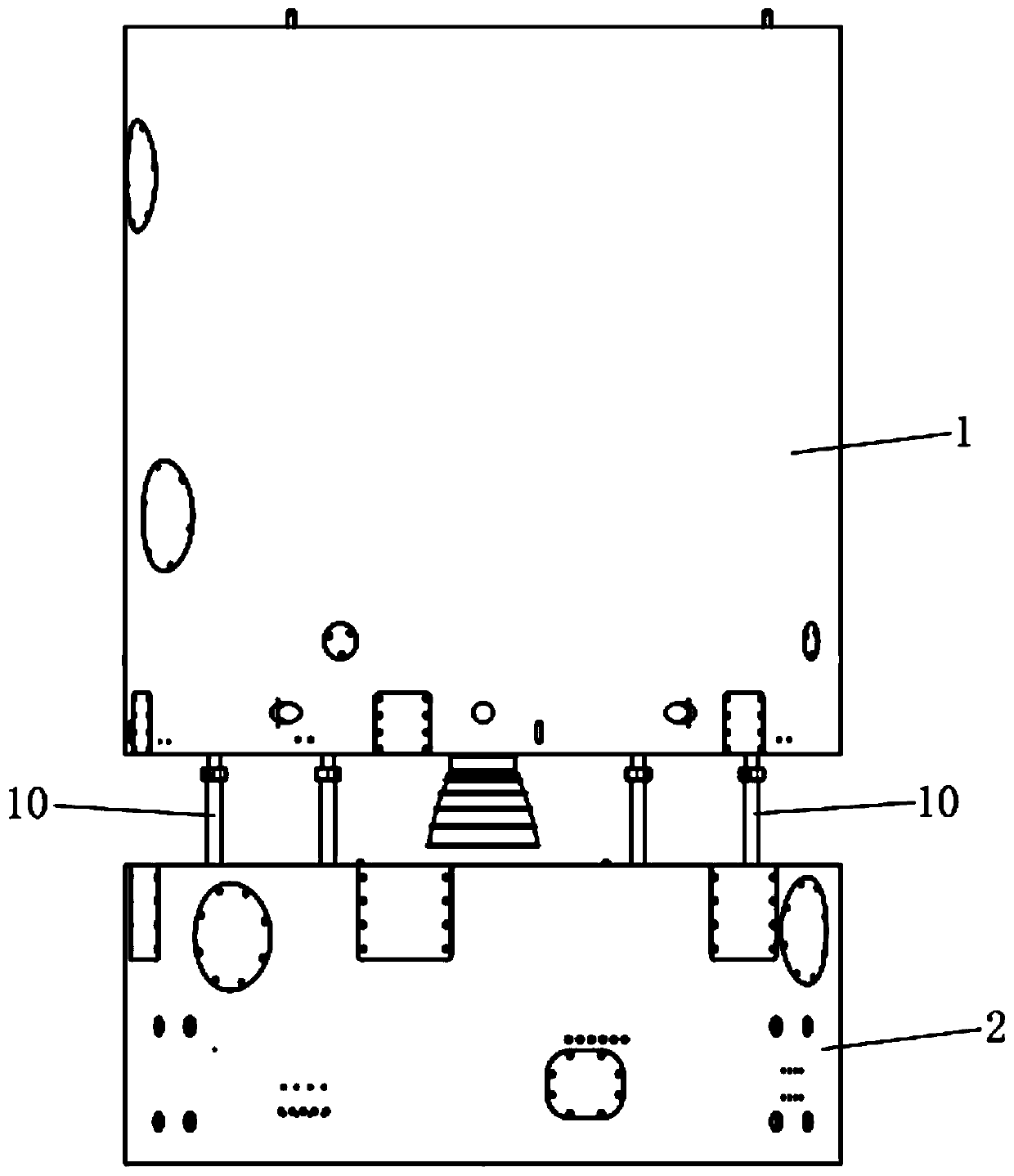 Interstage cold separation structure of carrier rocket