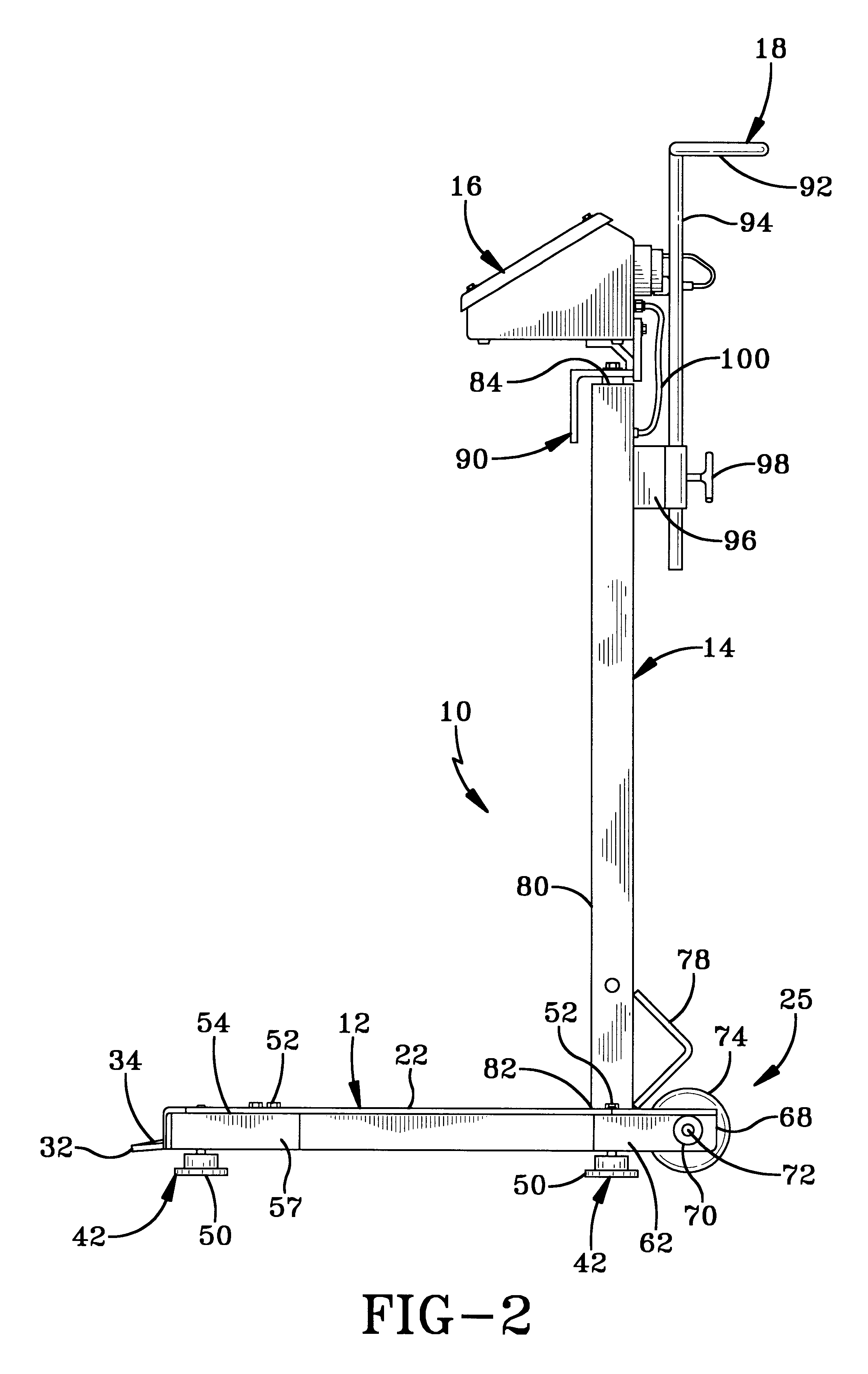 Dolly type drum scale