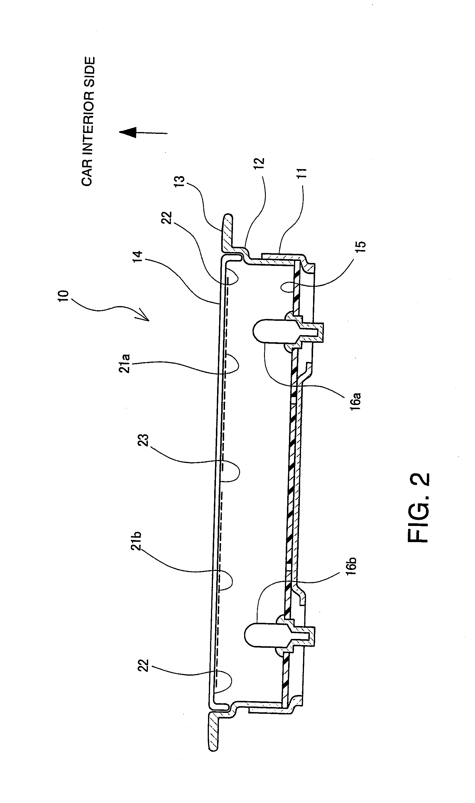 Light lens for car interior lighting device