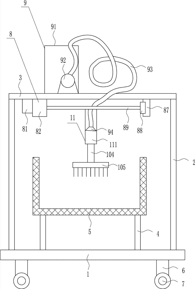 Integrated circuit board dedusting device for integrated circuit testing