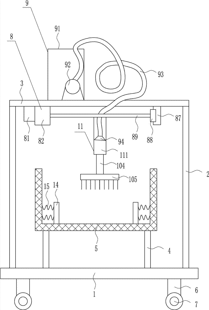 Integrated circuit board dedusting device for integrated circuit testing