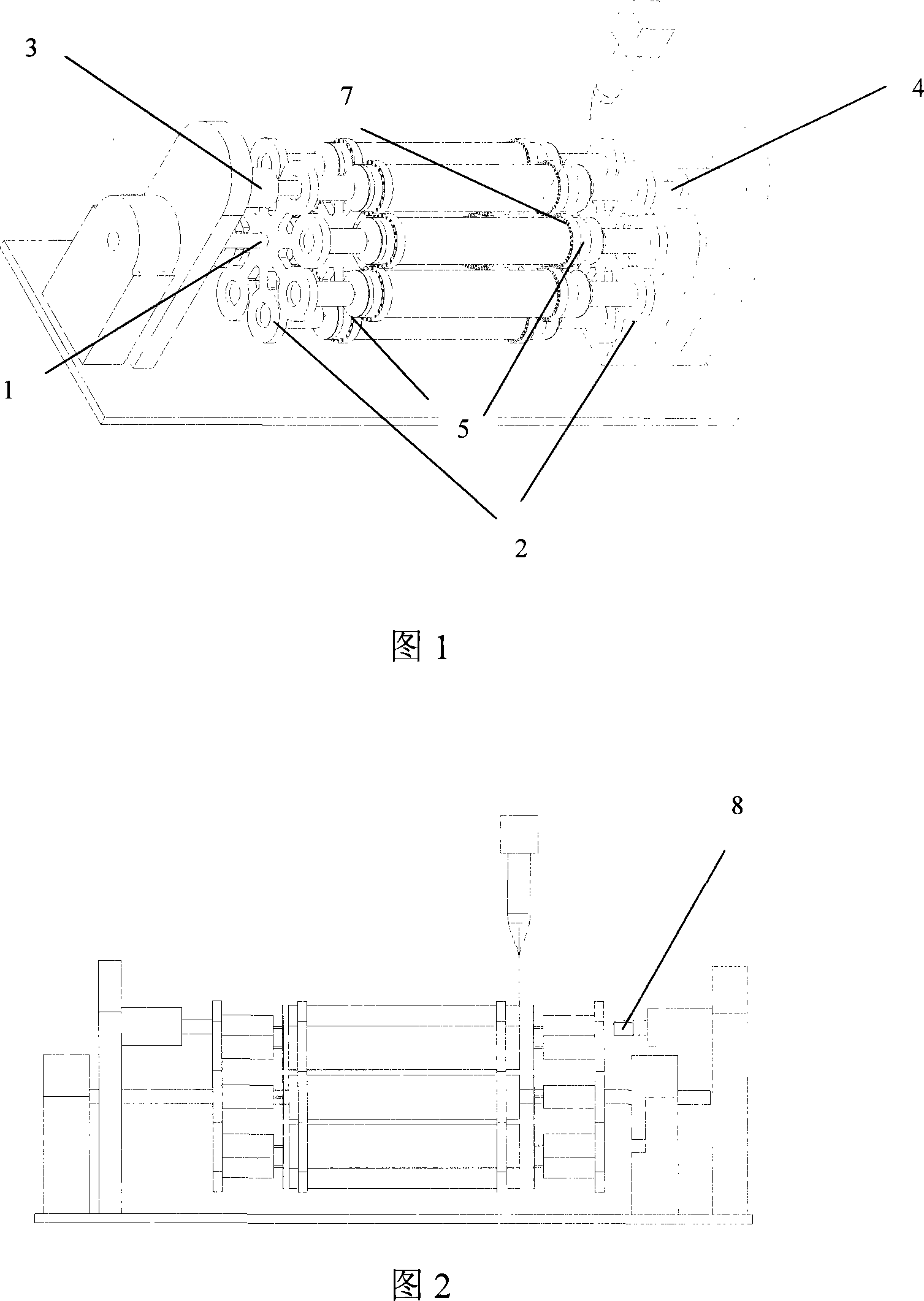 Device for operating planet rotation