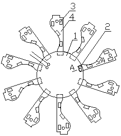 LED lamp with bonding pads of driving board or connection board and bonding pads of aluminum substrates being in butt welding connection