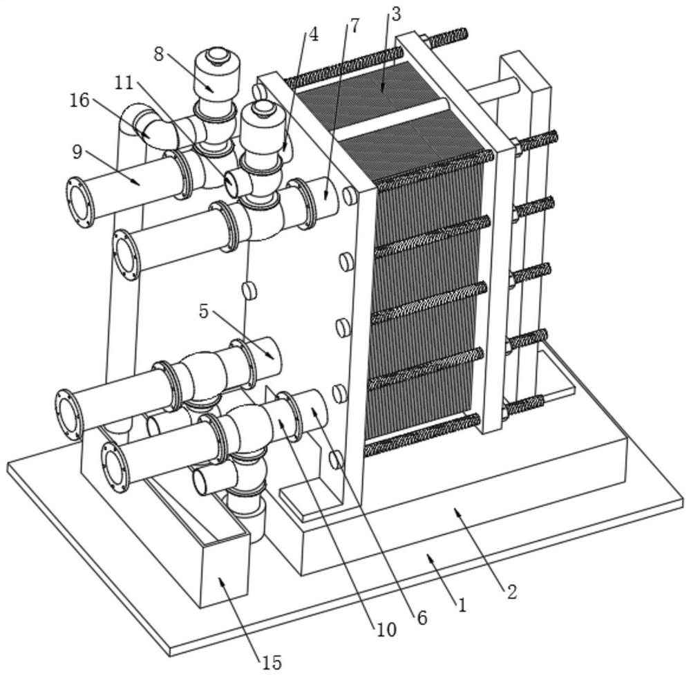 Plate type heat exchanger with sufficient and uniform heat exchange