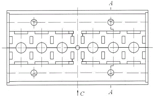 Combined sliding block forming mechanism of cavity die