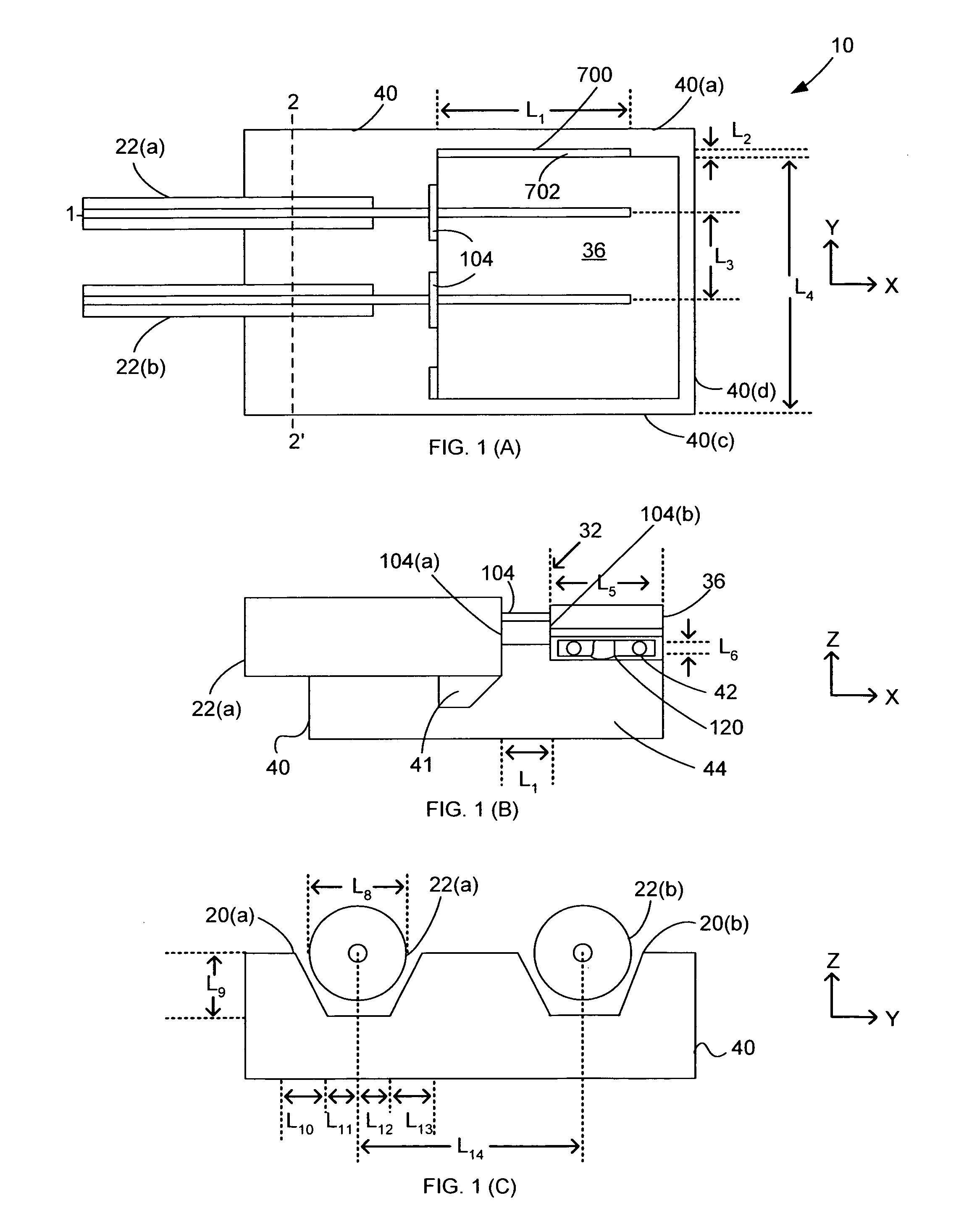 Optical beam transformer module for light coupling between a fiber array and a photonic chip and the method of making the same