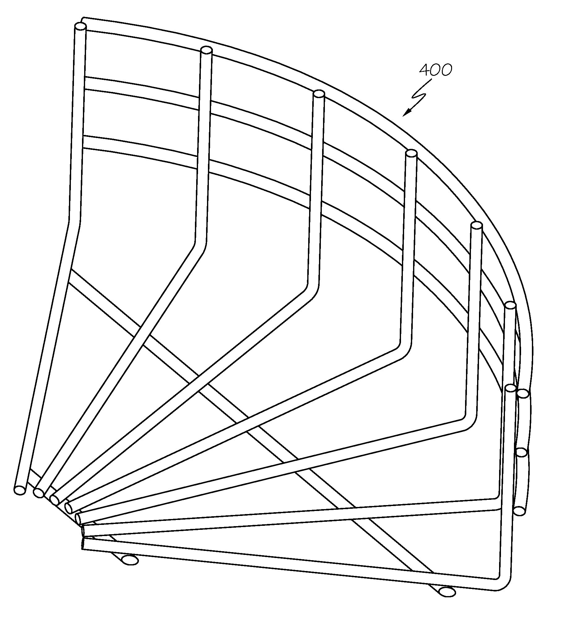 EGC compliant wire mesh cable tray system