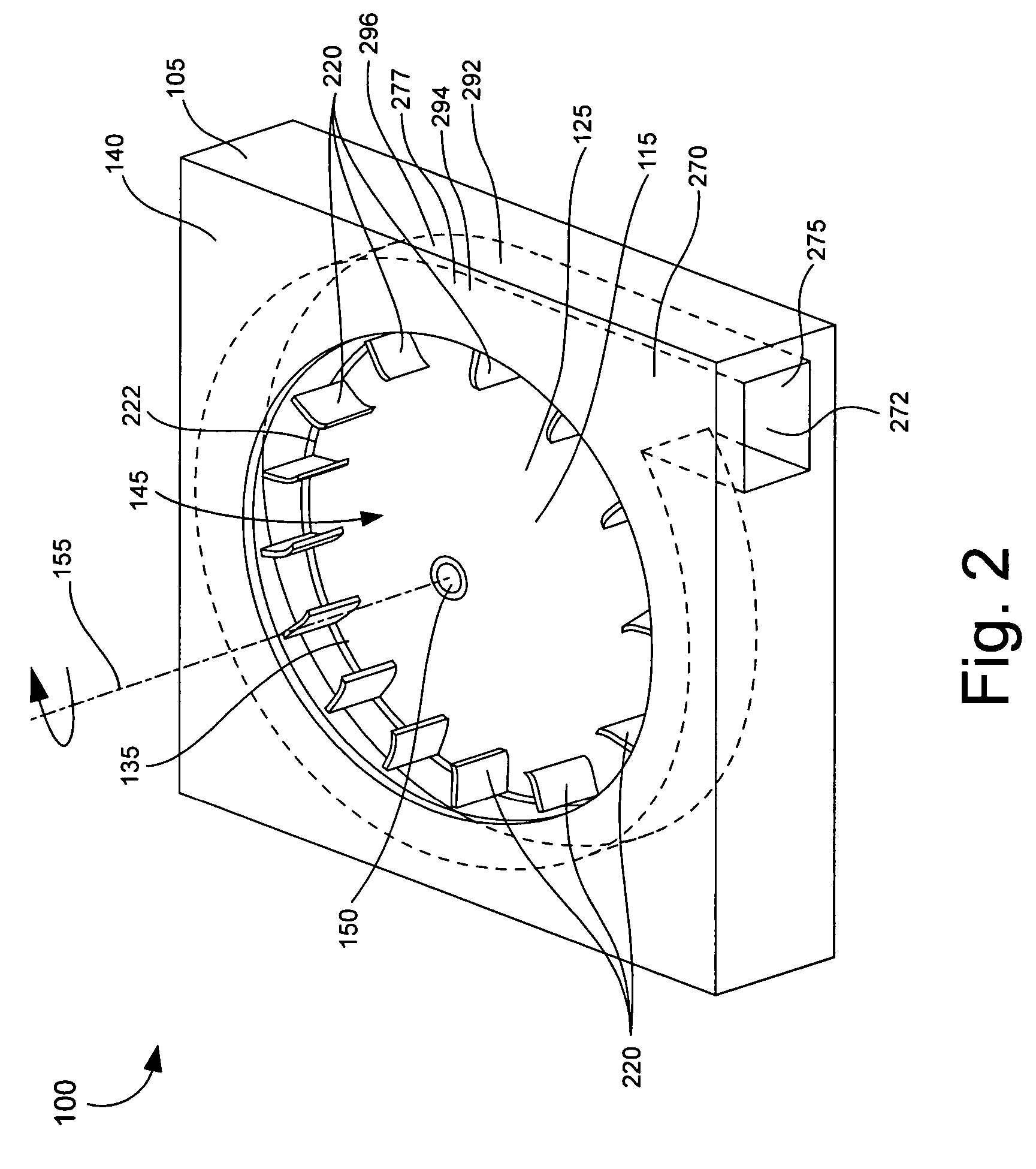 Embedded fluid pump using a homopolar motor