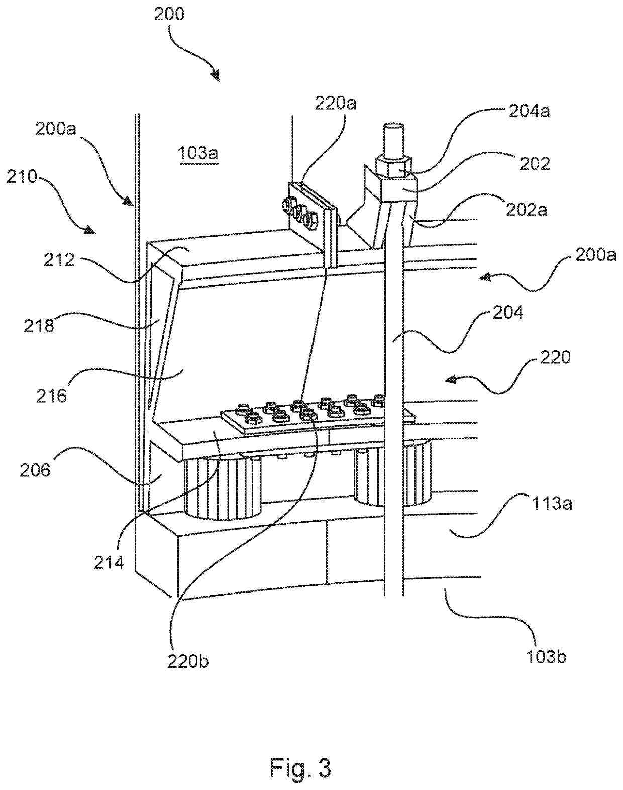 Annular bracket for externally loading a tower segment, external loading system of a hybrid tower, tower section of a hybrid tower, hybrid tower, wind turbine, and assembly method of an external loading system for a hybrid tower