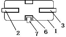 Metal sheet grounding three lead surface mount quartz resonator and production technology thereof