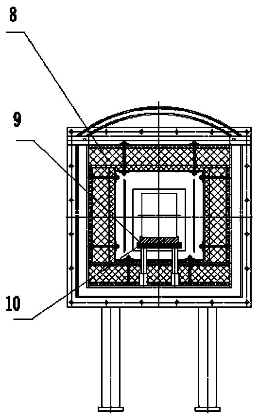 An ultra-high temperature nitriding continuous tunnel furnace