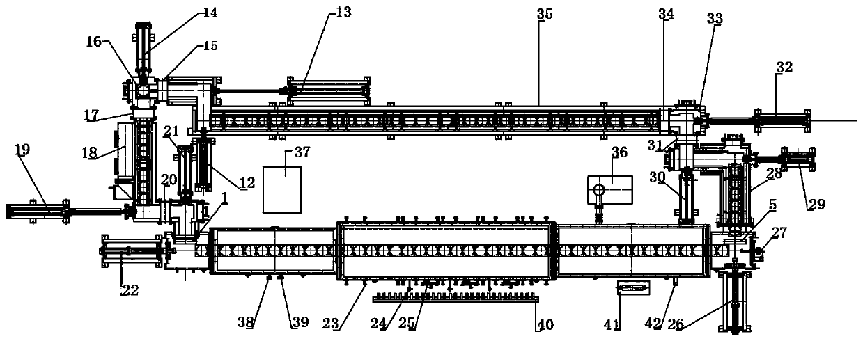 An ultra-high temperature nitriding continuous tunnel furnace