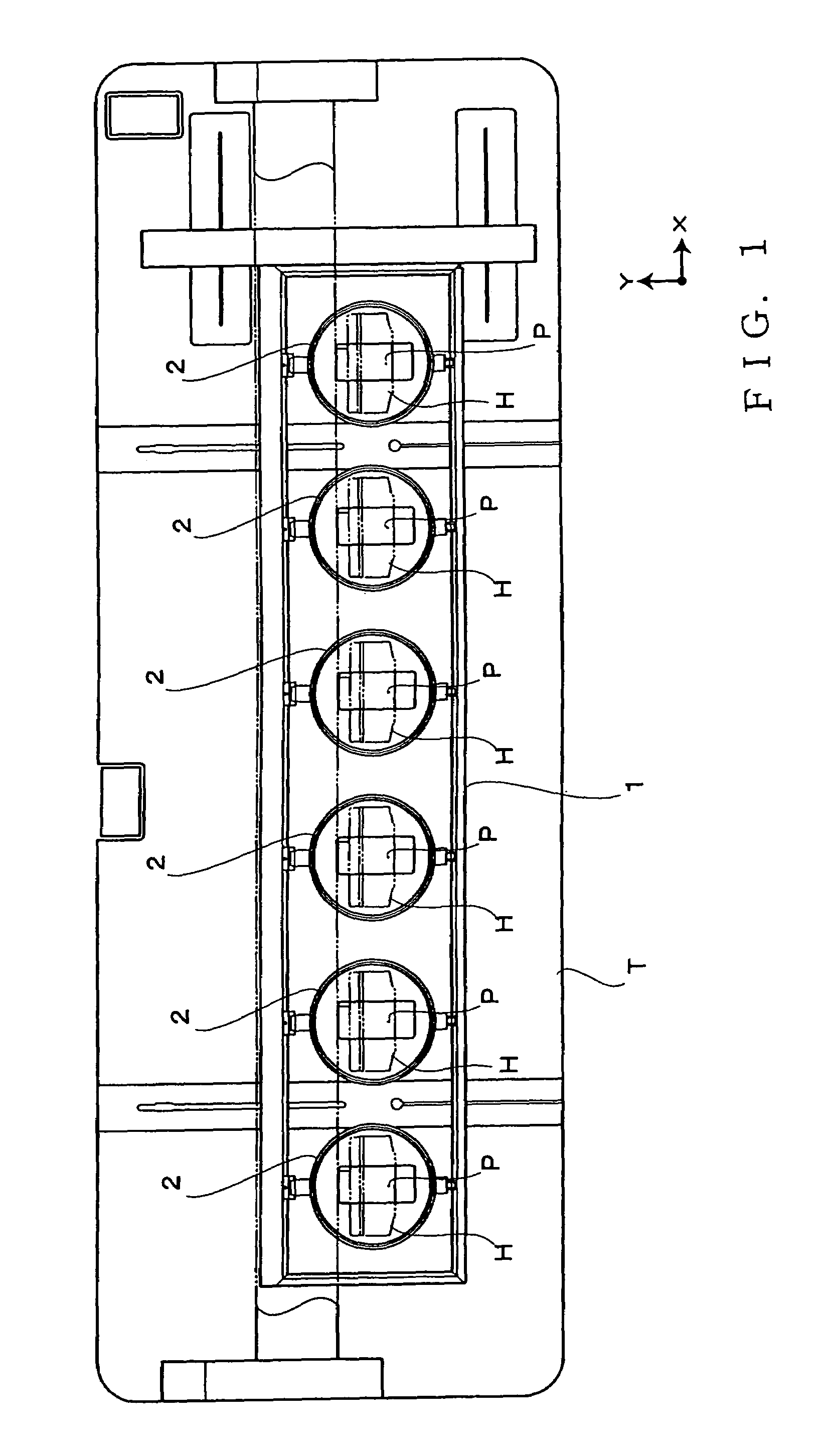 Embroidery-frame mounting structure