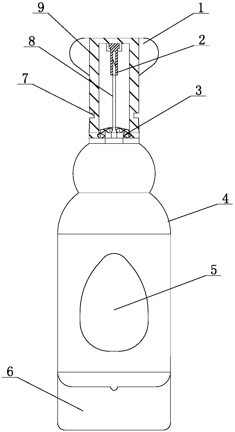 Tail-filling injection medicine-adding plastic ampoule and manufacturing method thereof