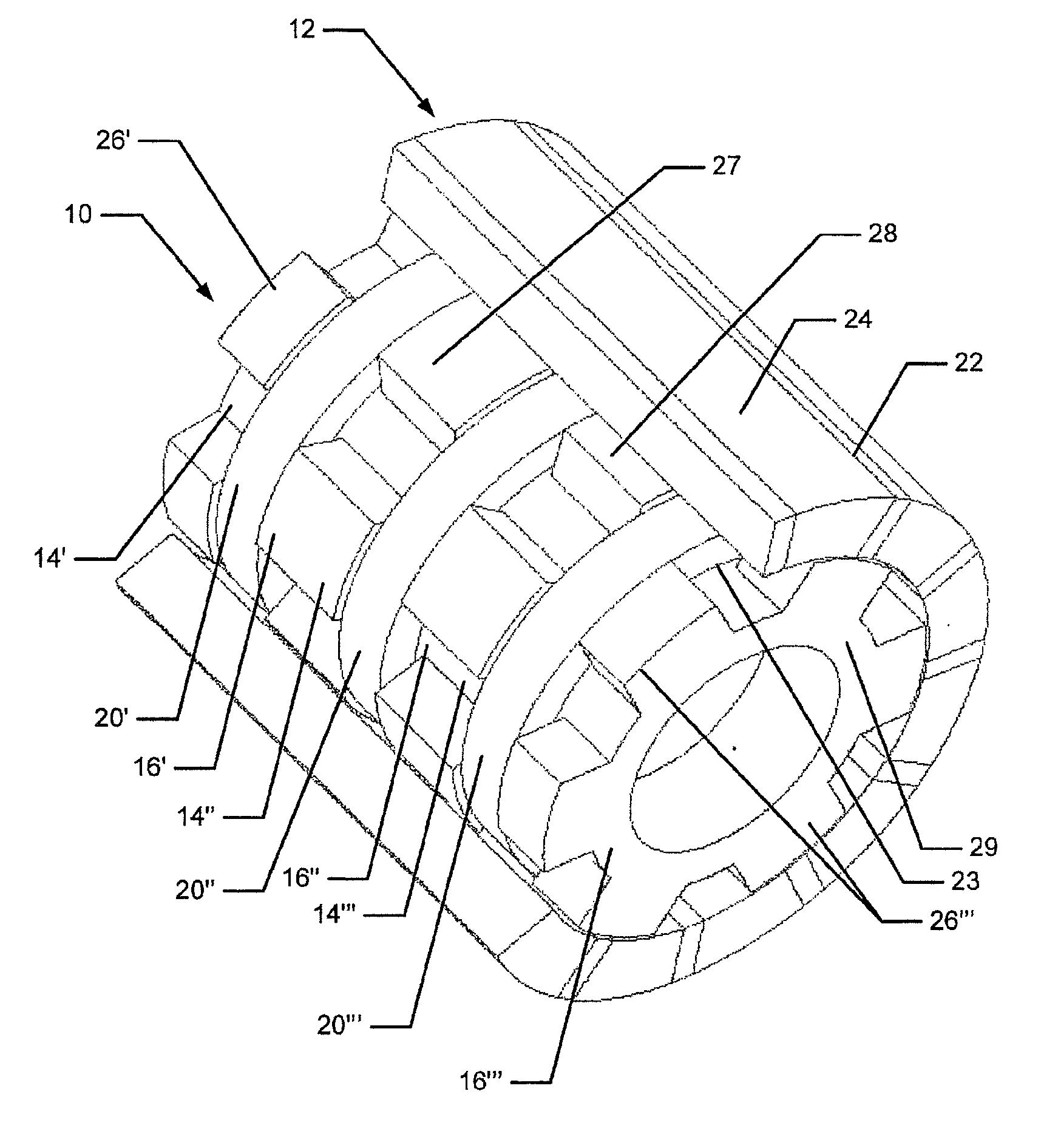 Multi-phase stator device