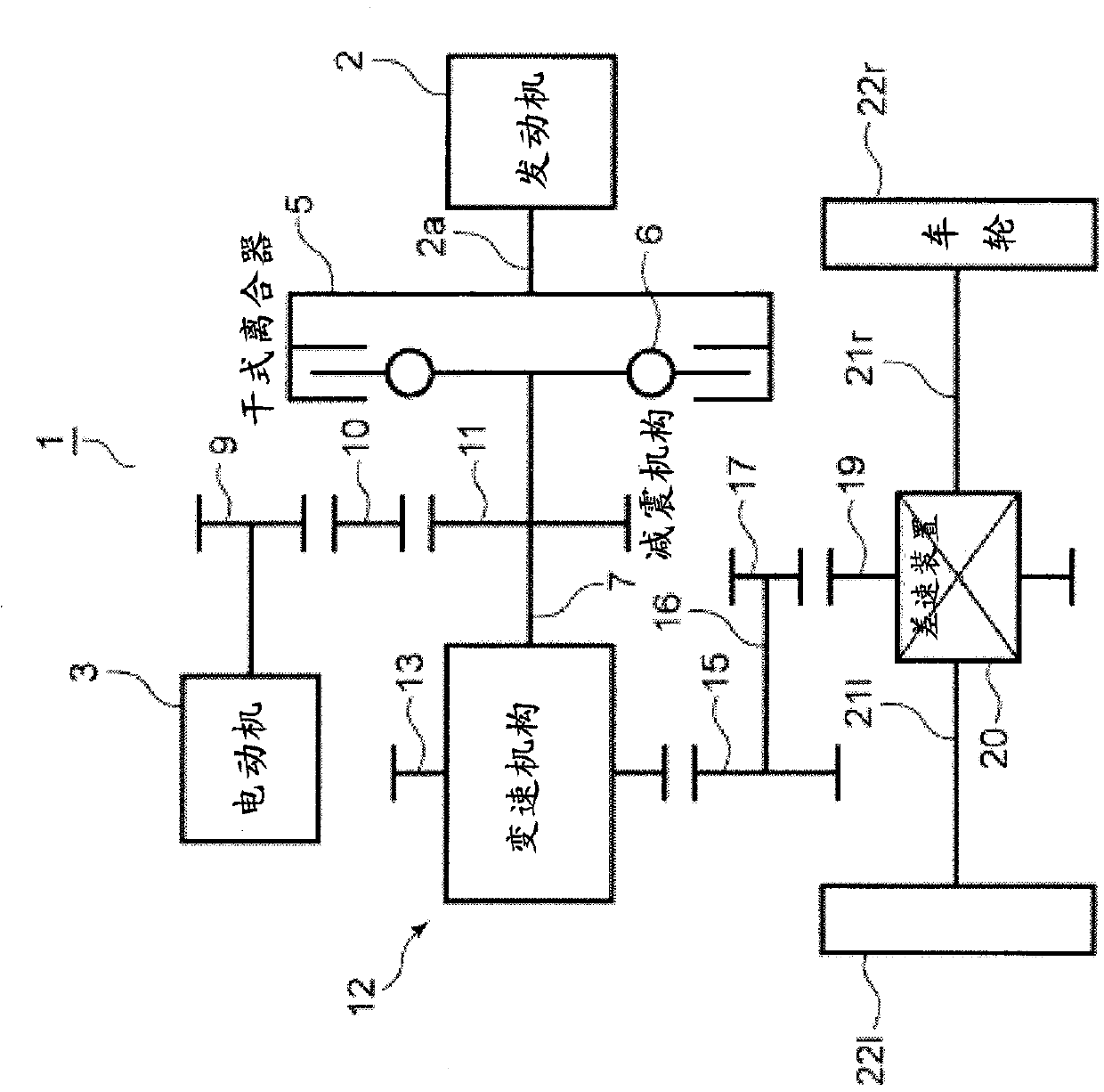 Power transmission device for vehicle