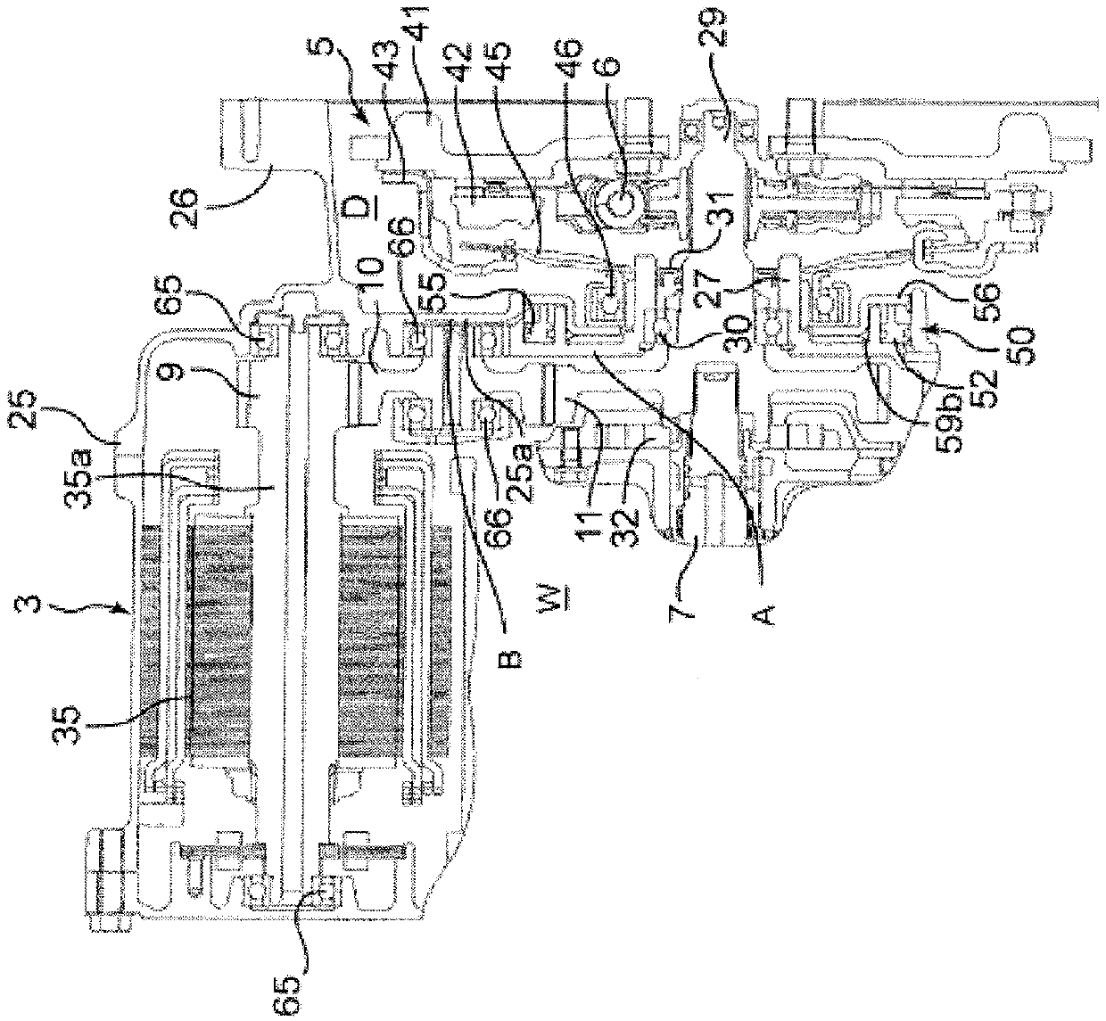 Power transmission device for vehicle