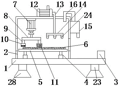 Dust removal device for leather processing