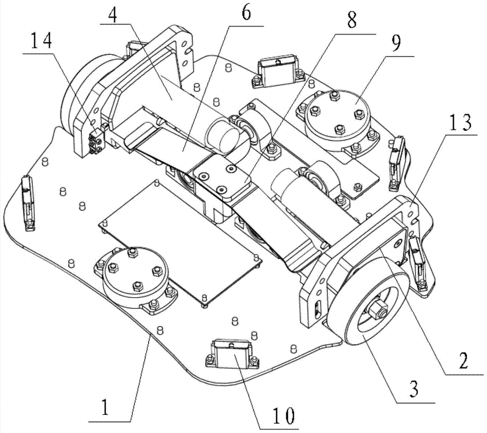 A robot chassis and service robot