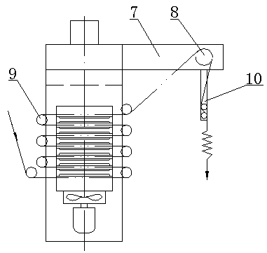 Air cooling device used for textile printing and dyeing industry