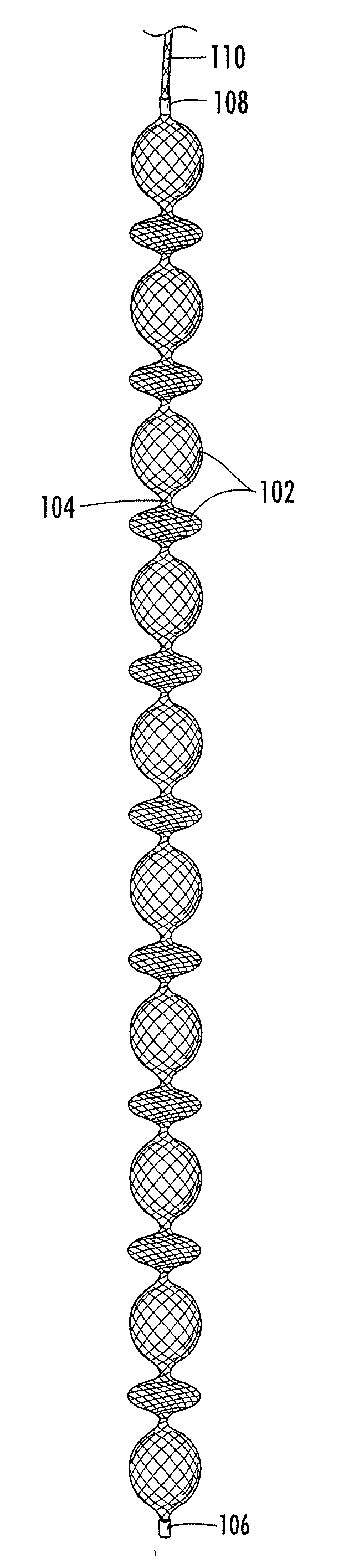 Braided occlusion device having repeating expanded volume segments separated by articulation segments