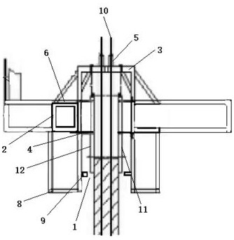 Bridge thin-wall hollow pier column construction method