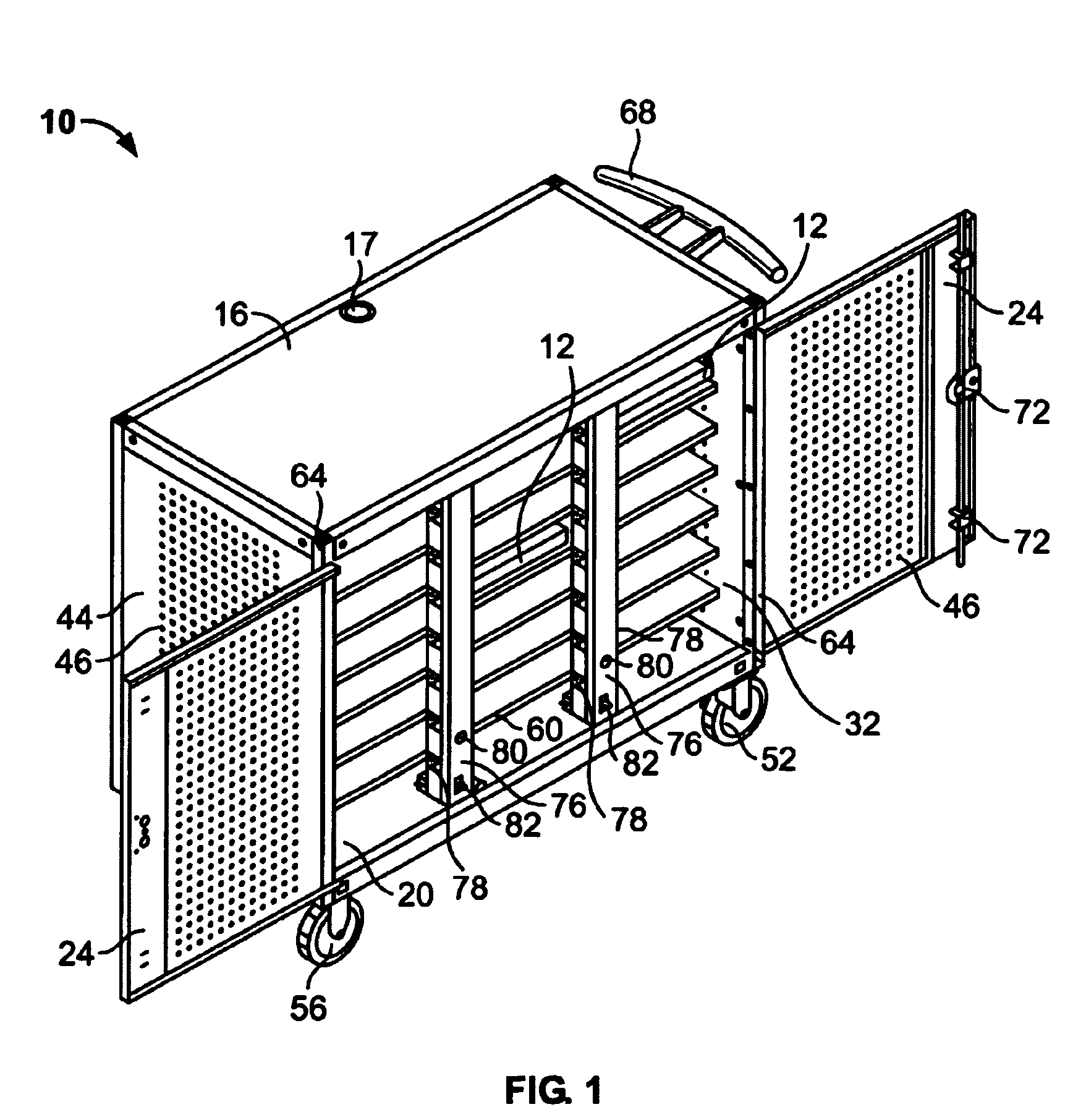 Computer storage cart