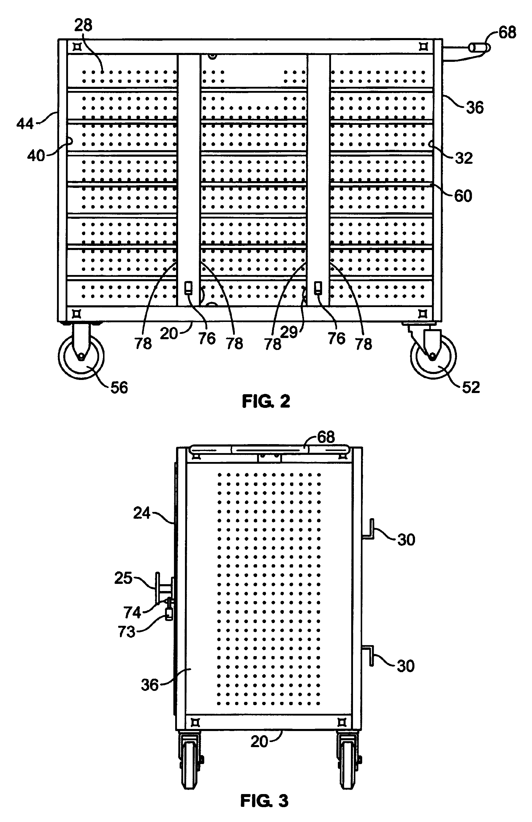 Computer storage cart