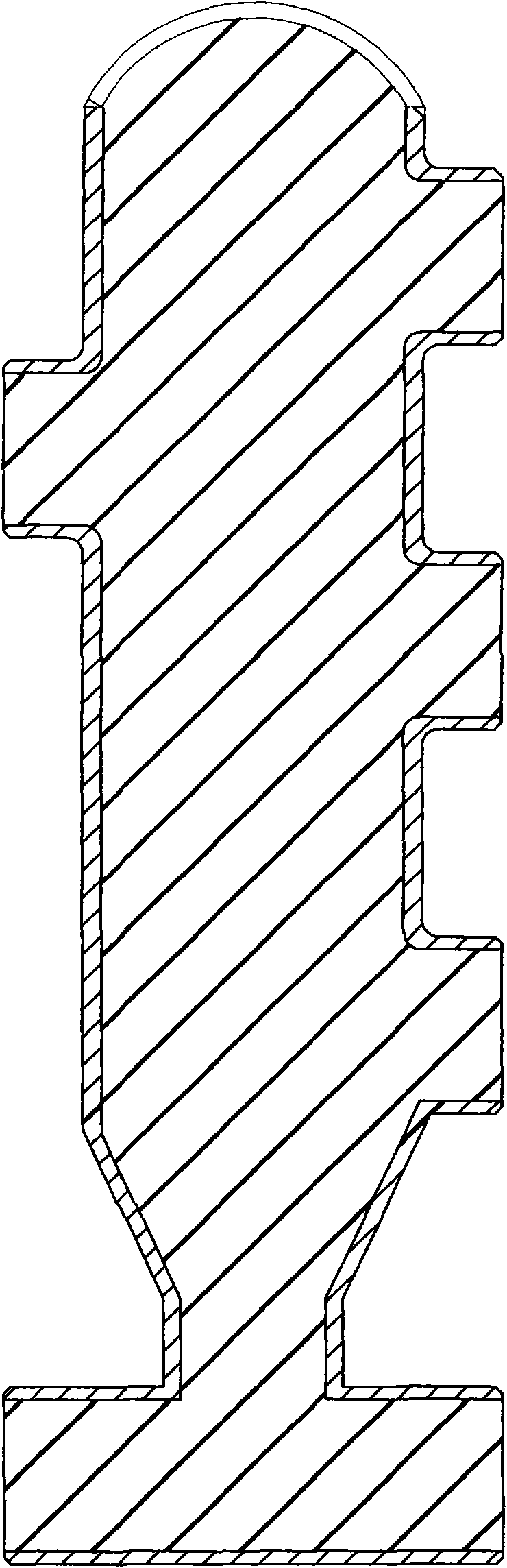 Production method of full-docking oil tank heater assembling pipe