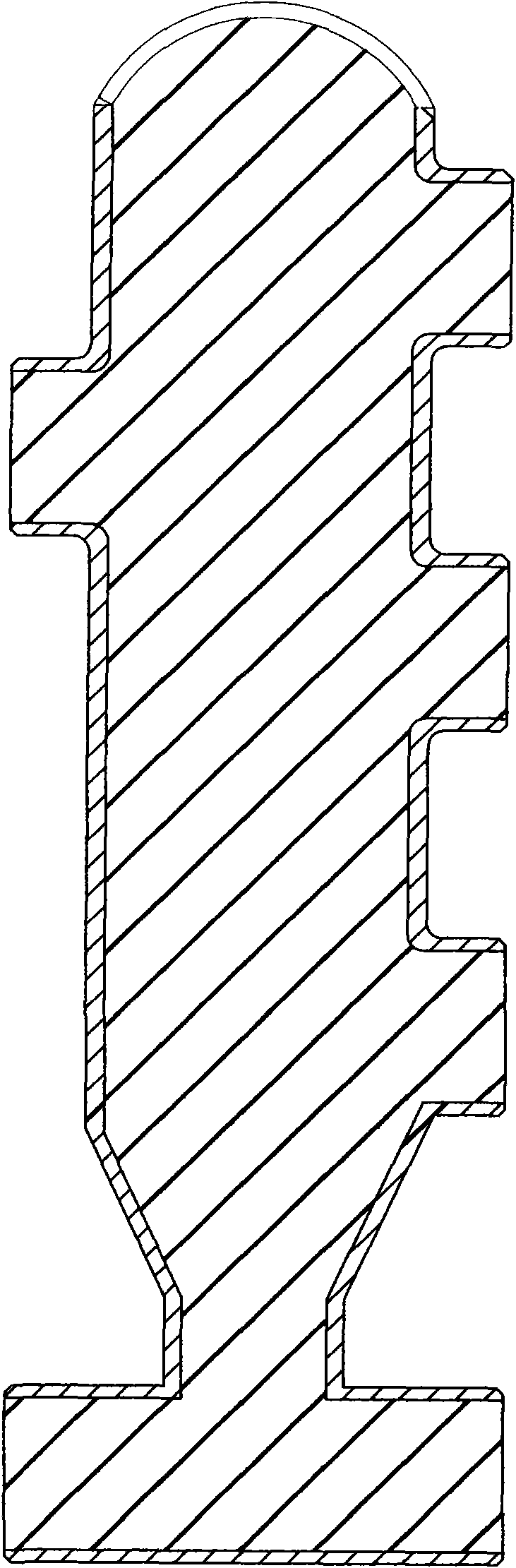 Production method of full-docking oil tank heater assembling pipe