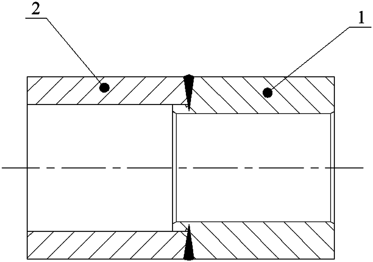 Method for machining butt joints with lock bottoms based on electronic beam welding