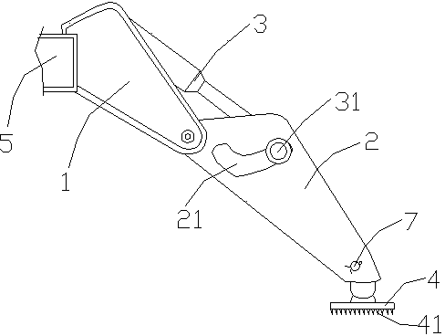 Lifting platform supporting leg