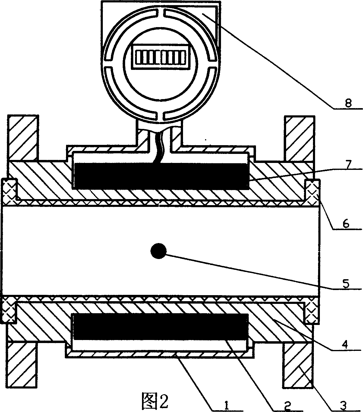 Permanent-magnet small bore flowmeter