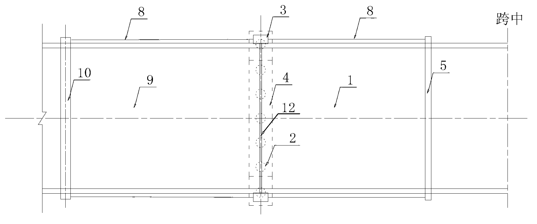 Simply-supported box girder bridge strengthening method with oblique cables