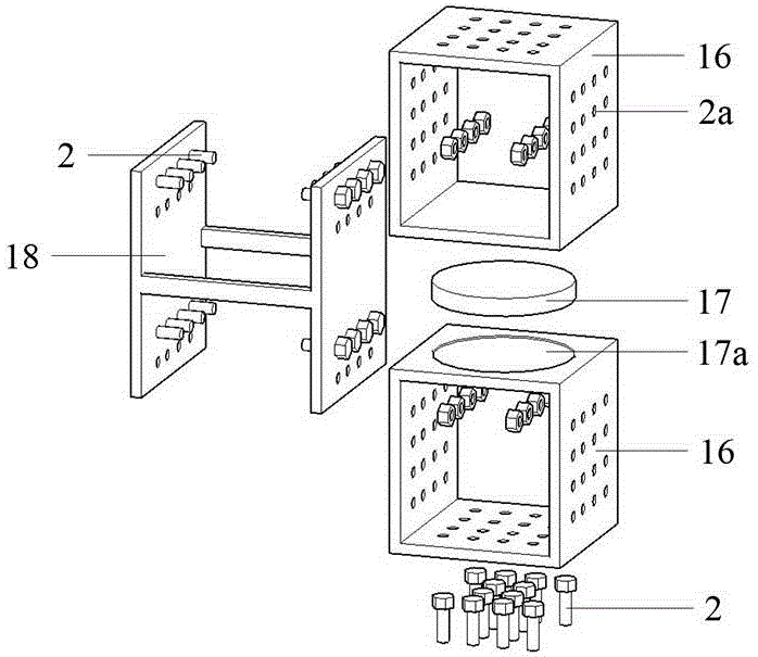 Fatigue test device taking coupling effect of steel bridge decking and pavement layer into consideration