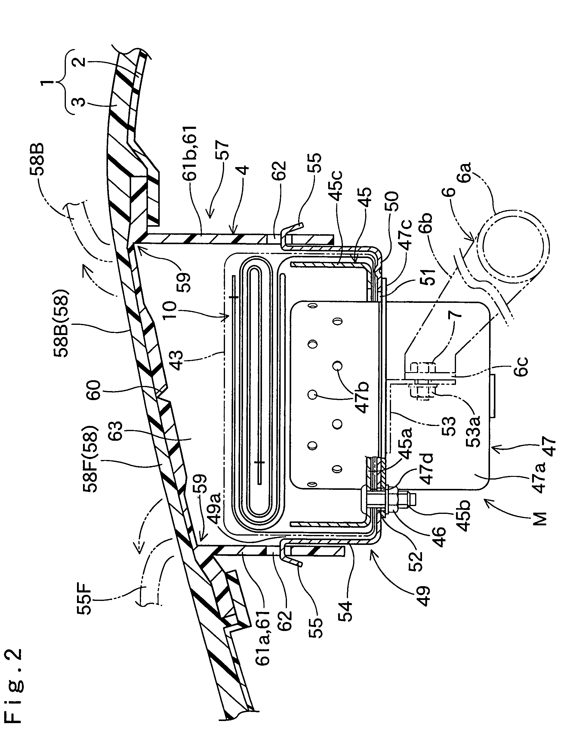 Airbag device for front passenger's seat