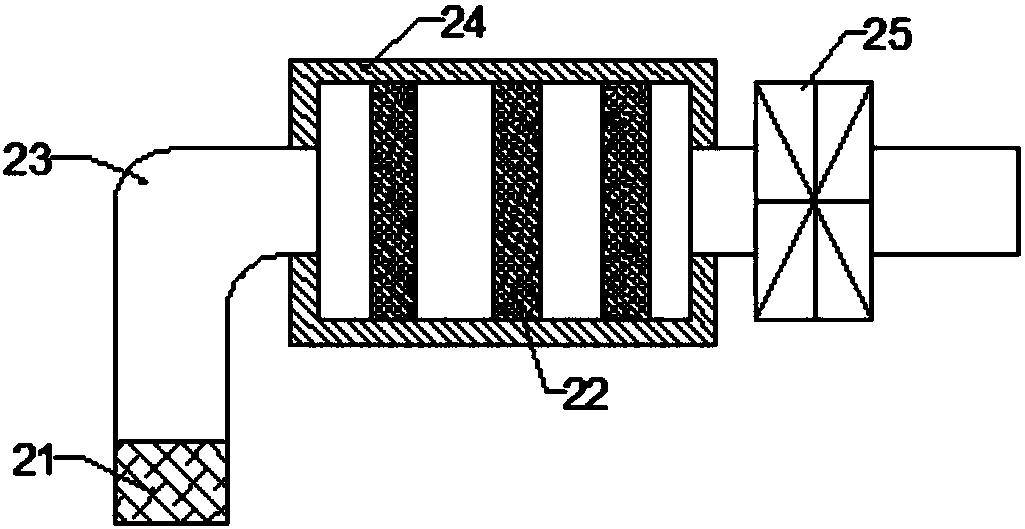 Water-cooled cooling device for processing fermented feed