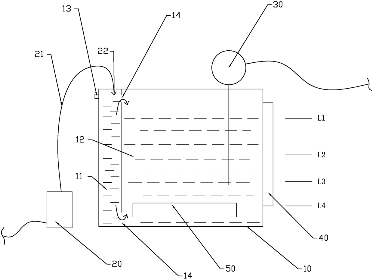 Control method and system for open heat storage tank of electronic closestool