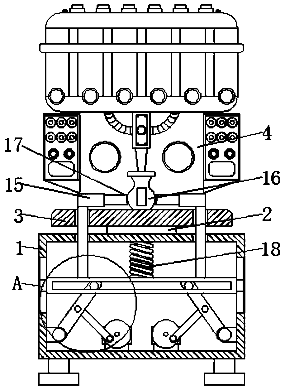 Anti-falling mechanism of full-automatic liquid filling device