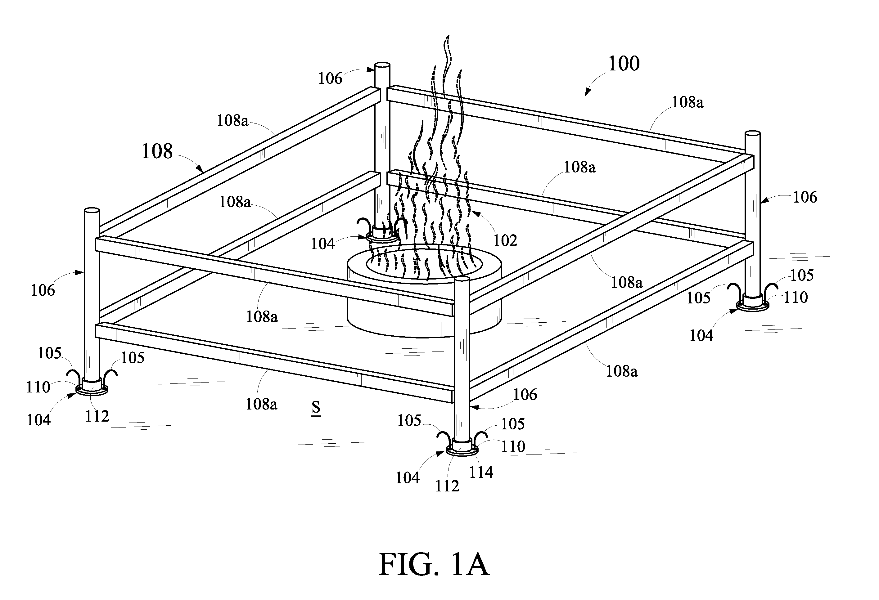 Fencing system for campfire