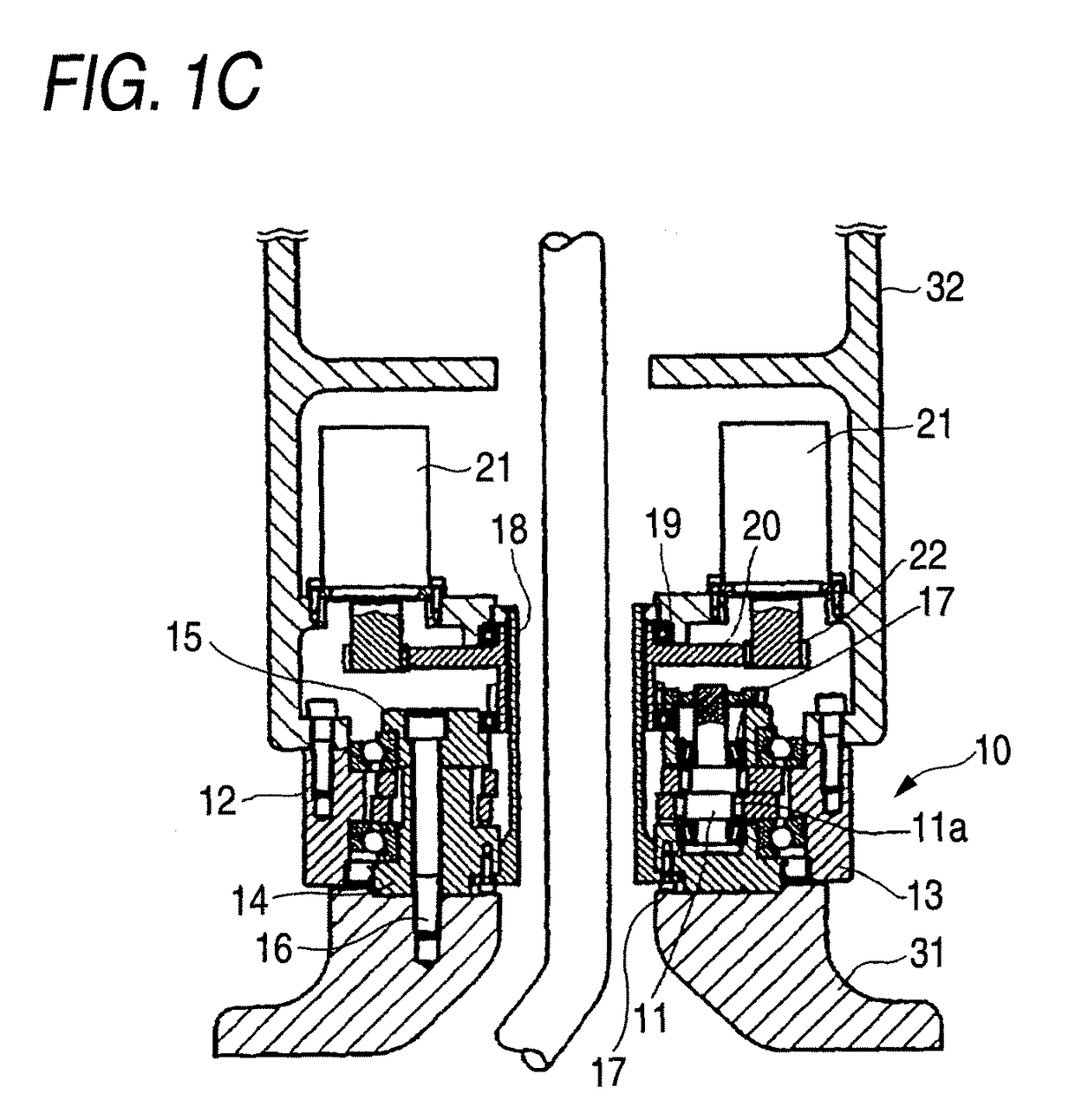 Hollow speed reducer