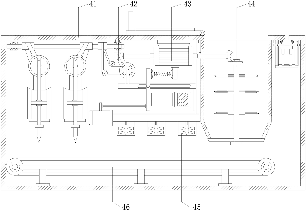 Automatic forage cutting device