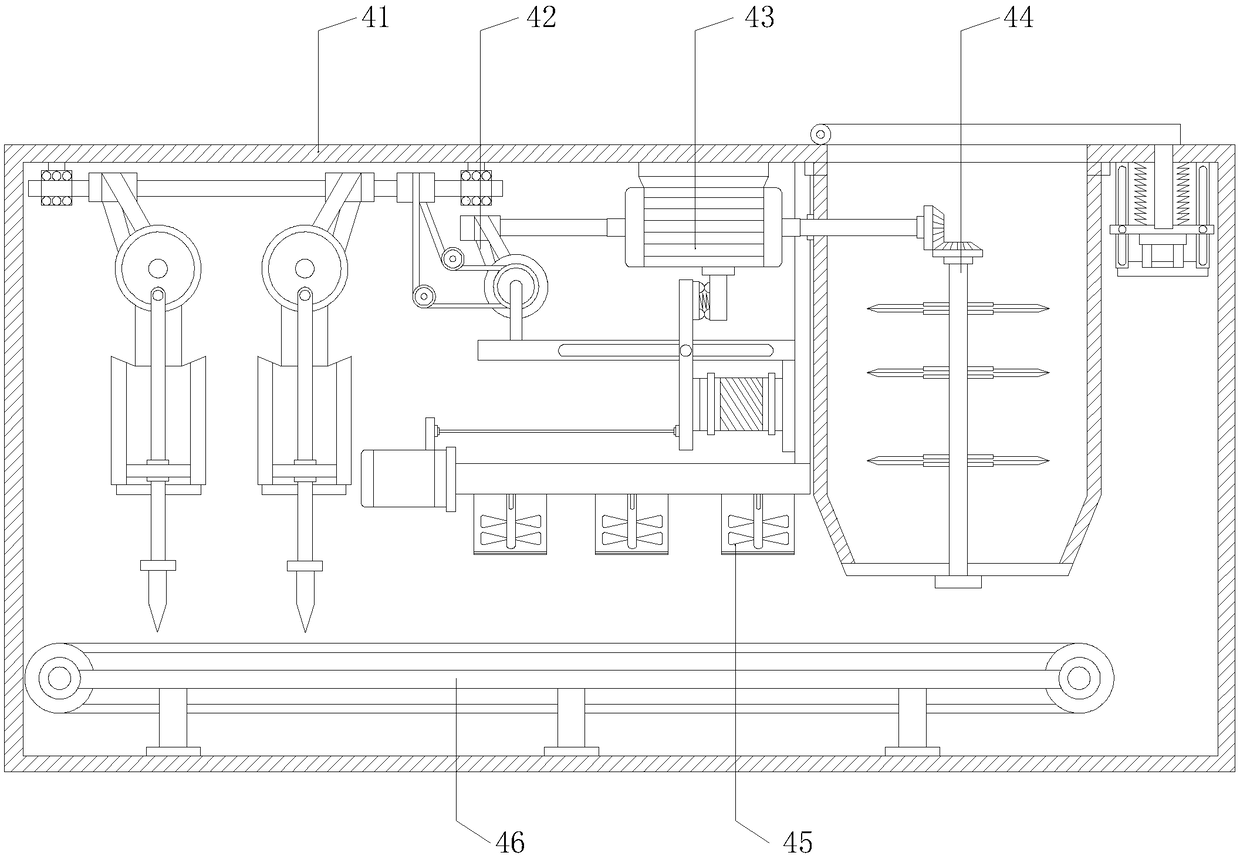 Automatic forage cutting device