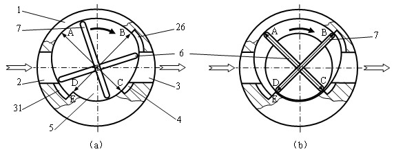 Vacuum pump with special-shaped cavity