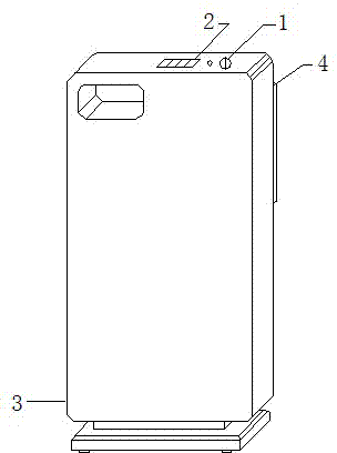 Air purifier with warning function and manufacturing method thereof