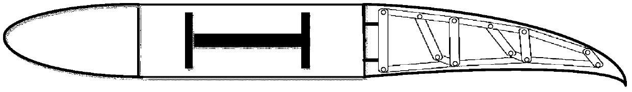 A trailing edge mechanism of deformable wing with compound hinge based on planar link closed-loop unit