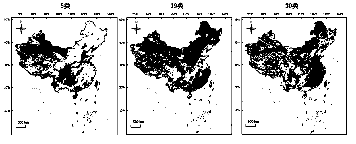 Clustering-based daily precipitation variation type classification and spatial distribution extraction method