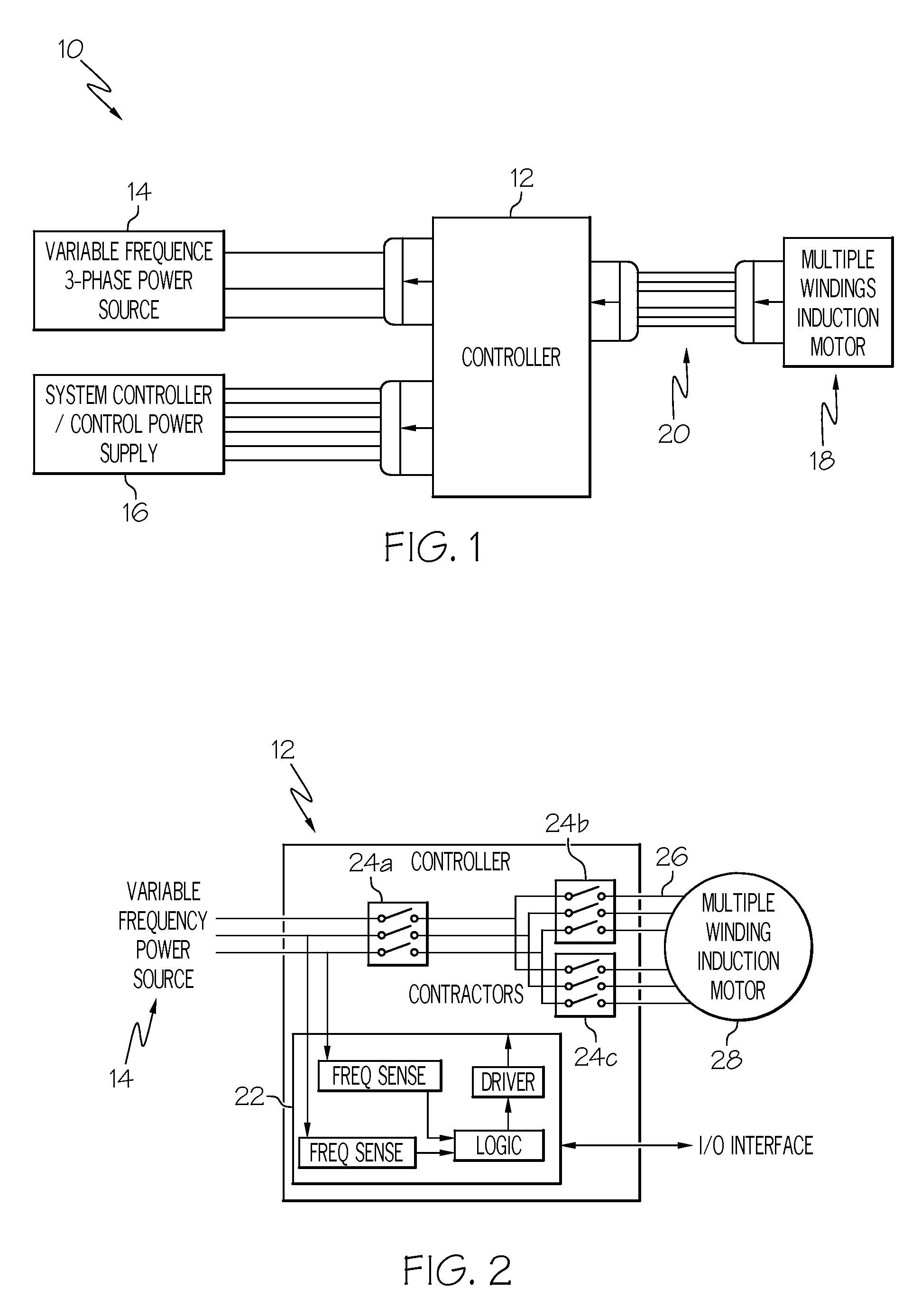 Variable frequency reduced speed variation electric drive