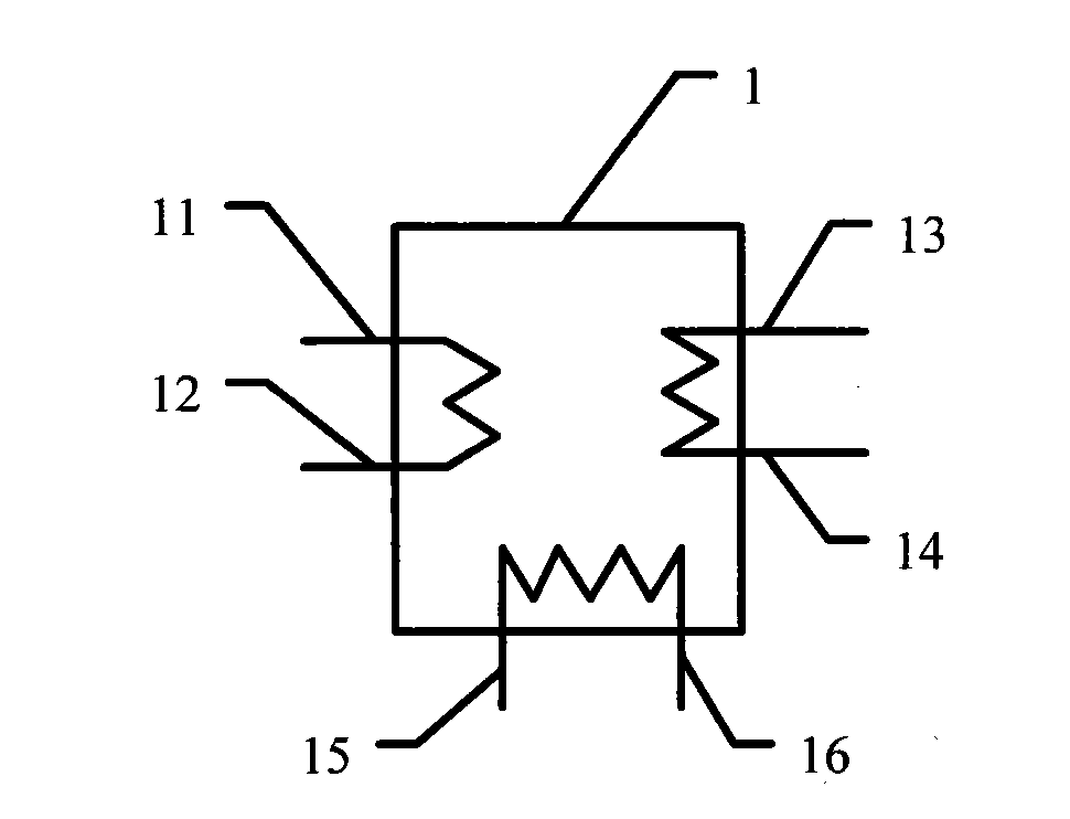 Absorption heating and refrigerating all-in-one machine taking high-temperature gas as heat source