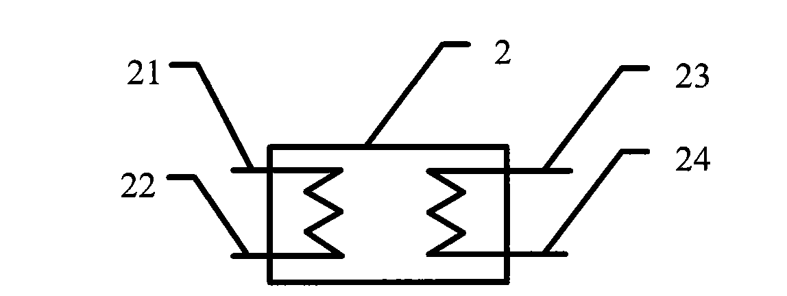 Absorption heating and refrigerating all-in-one machine taking high-temperature gas as heat source